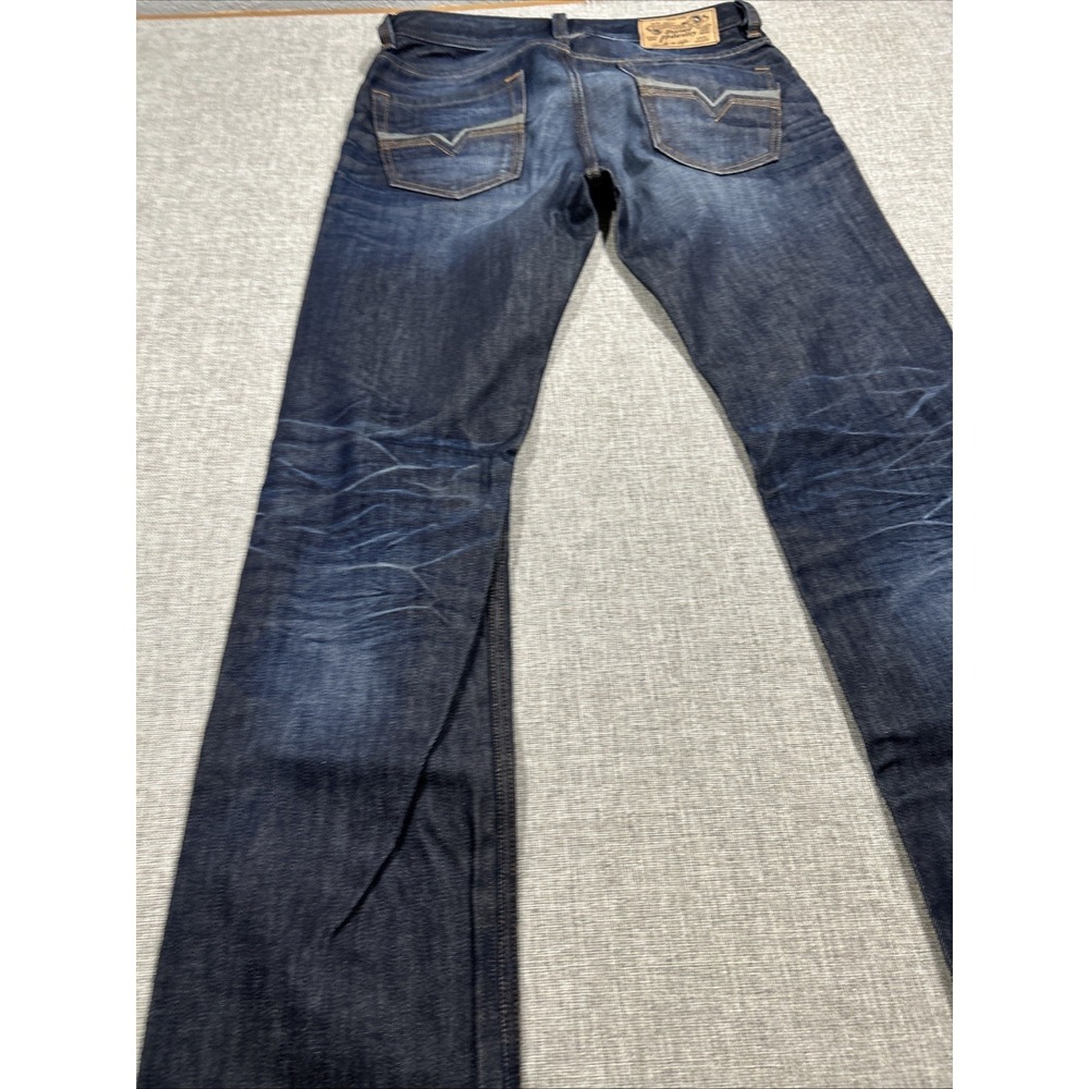 Diesel Larkee Jeans Mens 31x32 Relaxed Button Fly Romania 0073N Straight Denim - Picture 15 of 16